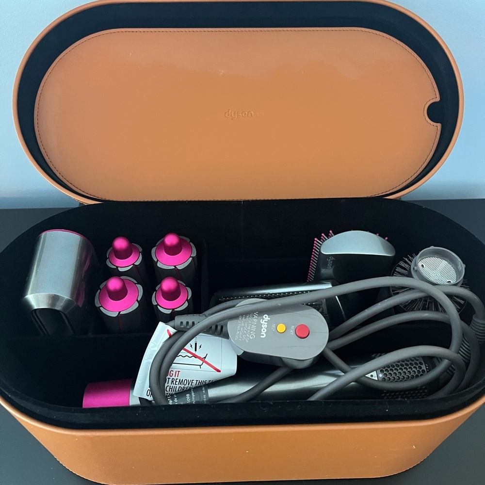 Dyson Air Wrap Hair Styling Set with Pink Accents